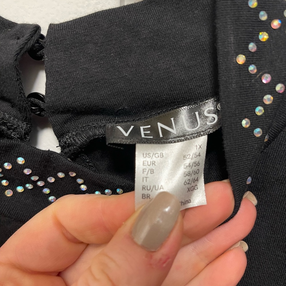 Venus sheer sleeve top